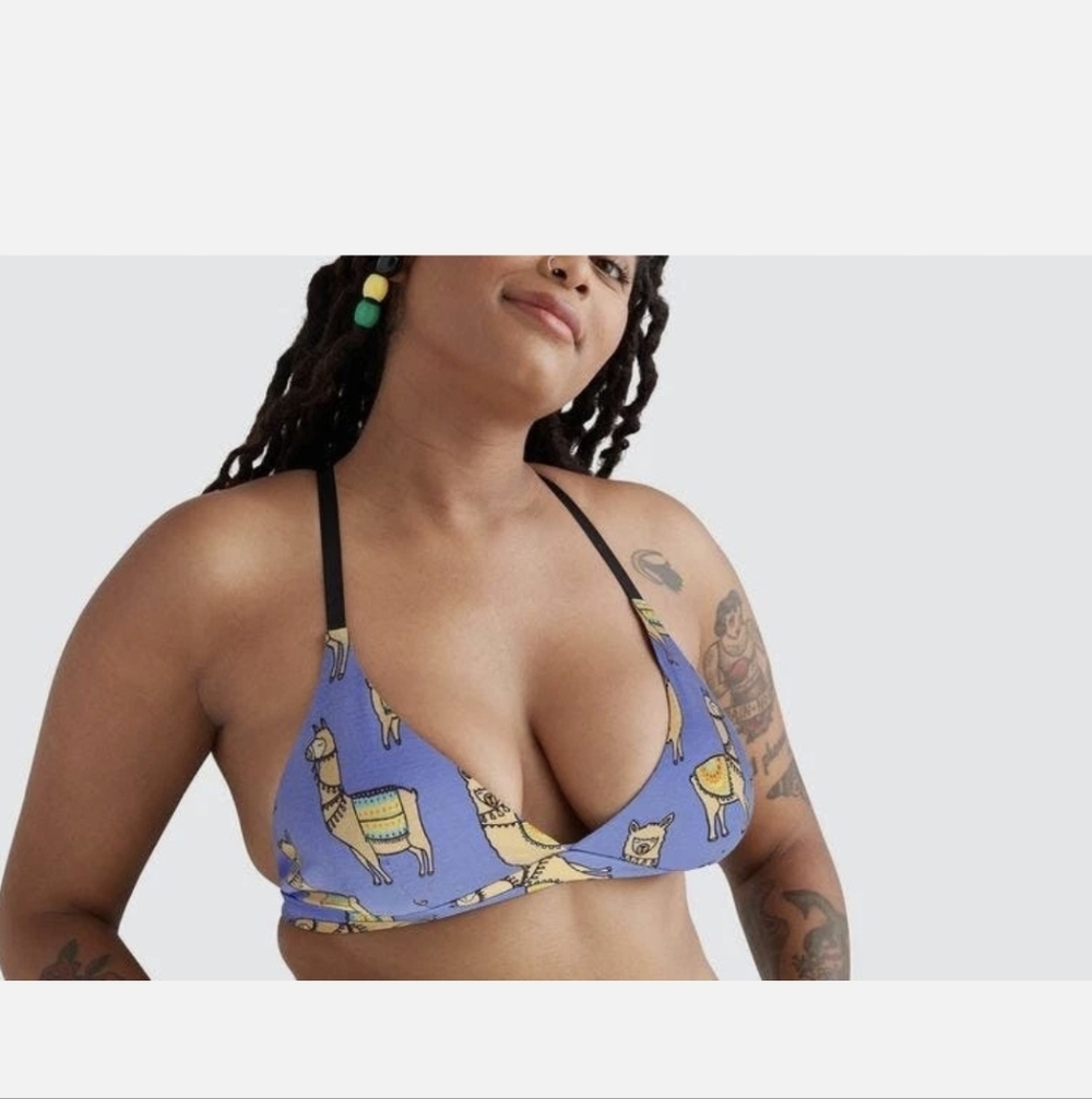 MeUndies  XL Feelfree Triangle Bralette No Probllama
